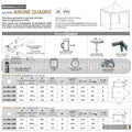Gazebo 3x3 MT. AIRONE QUADRO - Gazebo Steel Pro