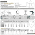 Gazebo 3x4 MT. AIRONE QUADRO - Gazebo Steel Pro