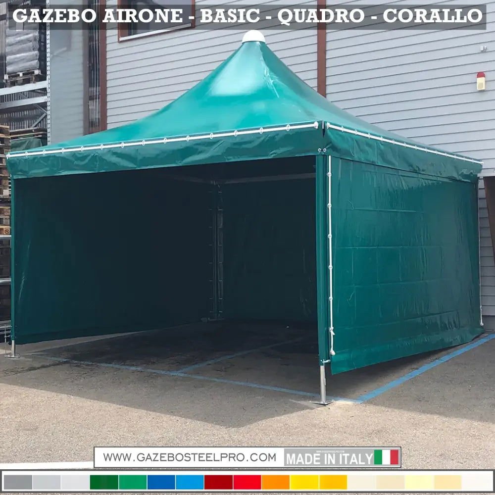 Gazebo 5x5 MT - AIRONE BASIC - Gazebo Steel Pro