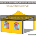 LATERALE IN PVC SCORREVOLE PER LINEA MAX - Gazebo Steel Pro