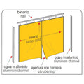 LATERALE INDIPENDENTE PER MODELLO QUADRO - Gazebo Steel Pro