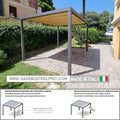 Pergola BEACH WAVE 100 - modulo singolo autoportante - Gazebo Steel Pro