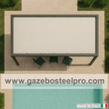 Pergola QBOX LINEA BASE – Modulo Autoprotante con Copertura Fissa in PVC - Gazebo Steel Pro