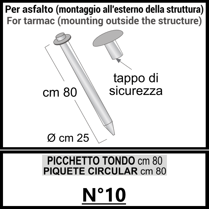 SISTEMA DI ANCORAGGIO - Gazebo Steel Pro