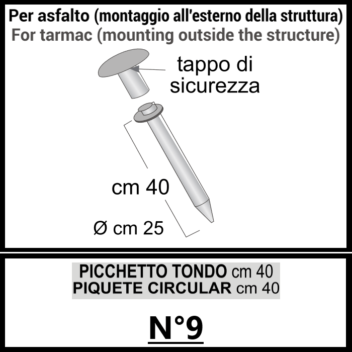SISTEMA DI ANCORAGGIO - Gazebo Steel Pro