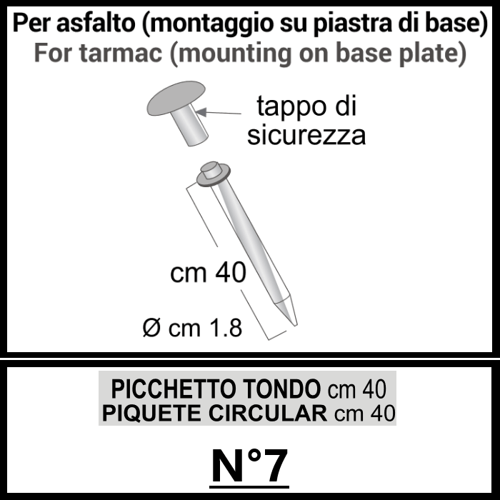 SISTEMA DI ANCORAGGIO - Gazebo Steel Pro