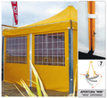 SISTEMI DI APERTURA DI APERTURA PER LATERALI IN PVC - Gazebo Steel Pro