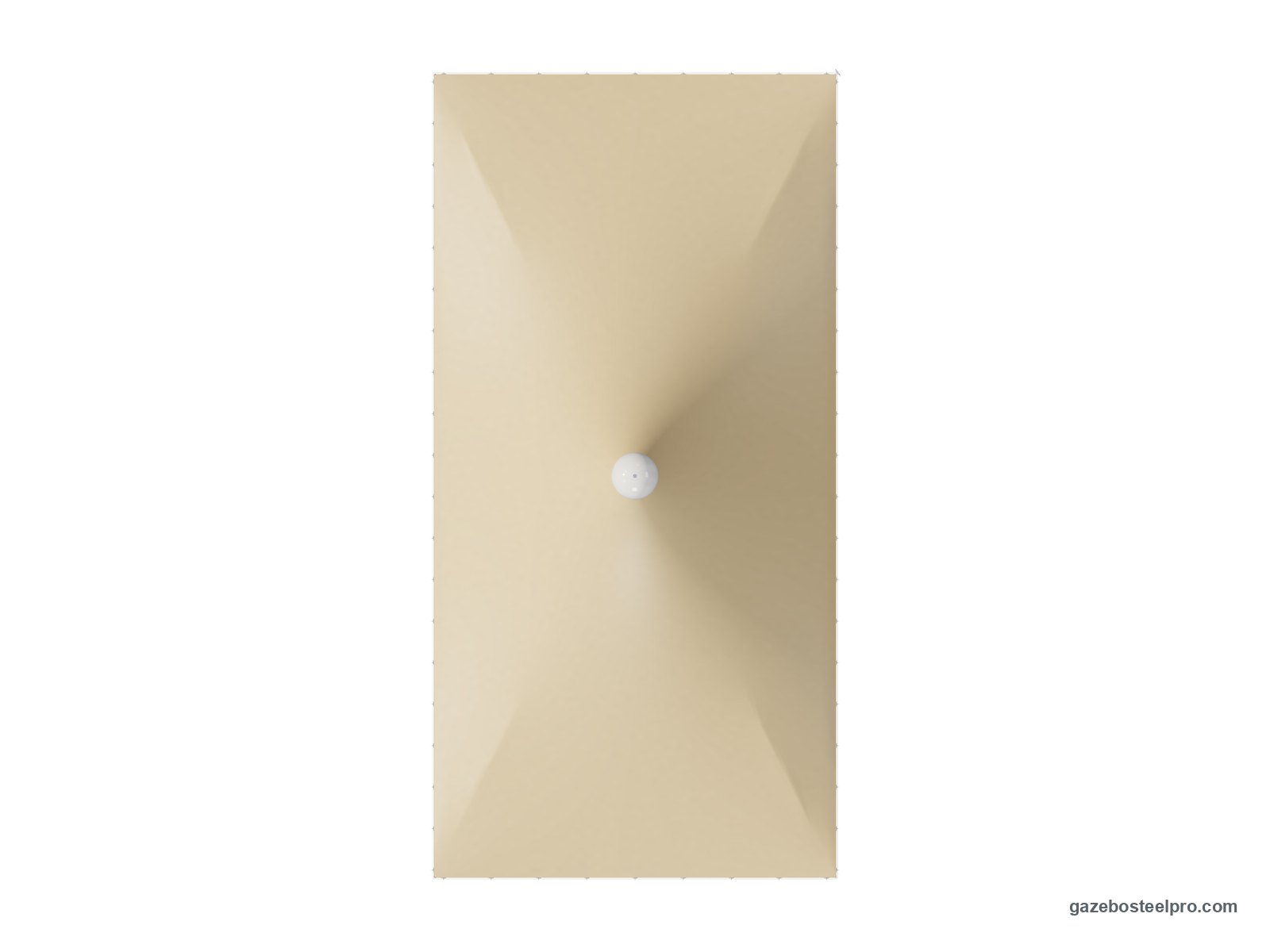 Pianta dall'alto del gazebo 3x6 Airone Basic: 3 × 6 m, 18 m²