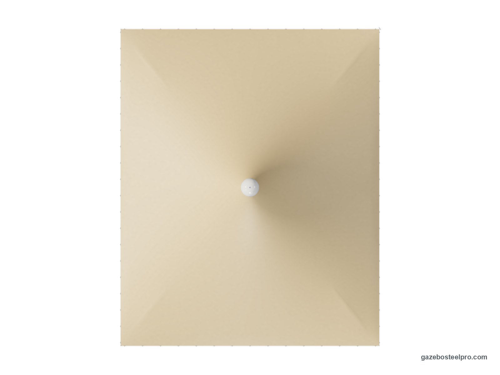 Pianta dall'alto del gazebo 5x6 Airone Basic: 4,90 × 6 m, circa 29,4 m²