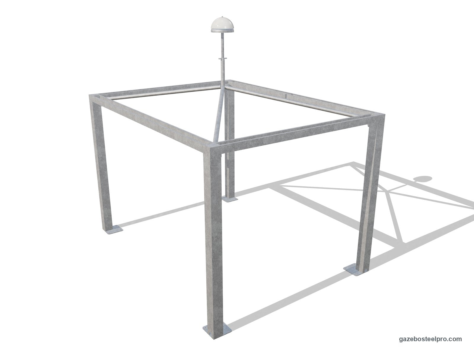 Telaio del gazebo 3x4 Airone Max Leggero senza telo: montanti 150×150, trave a C, quattro traverse