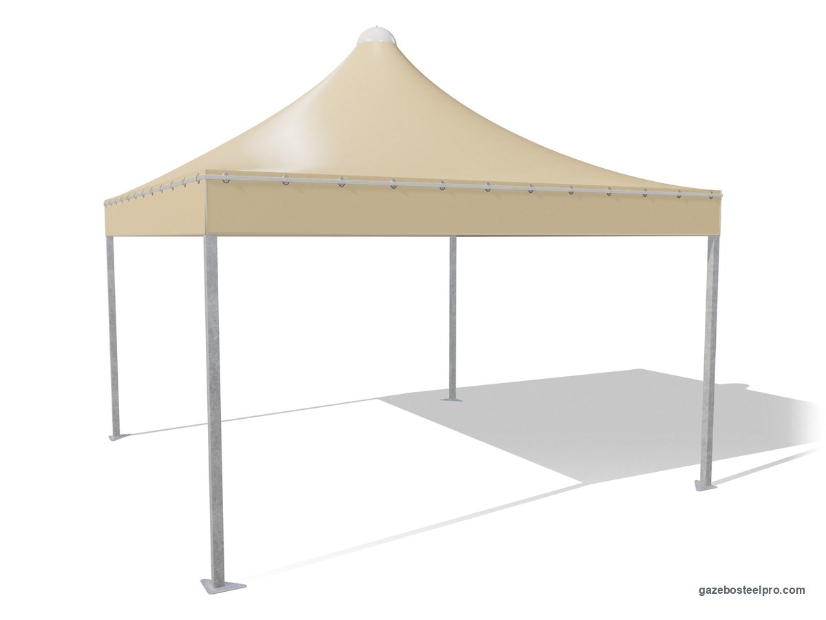 Gazebo 4x4 Airone Quadro con montanti quadri 60 × 60