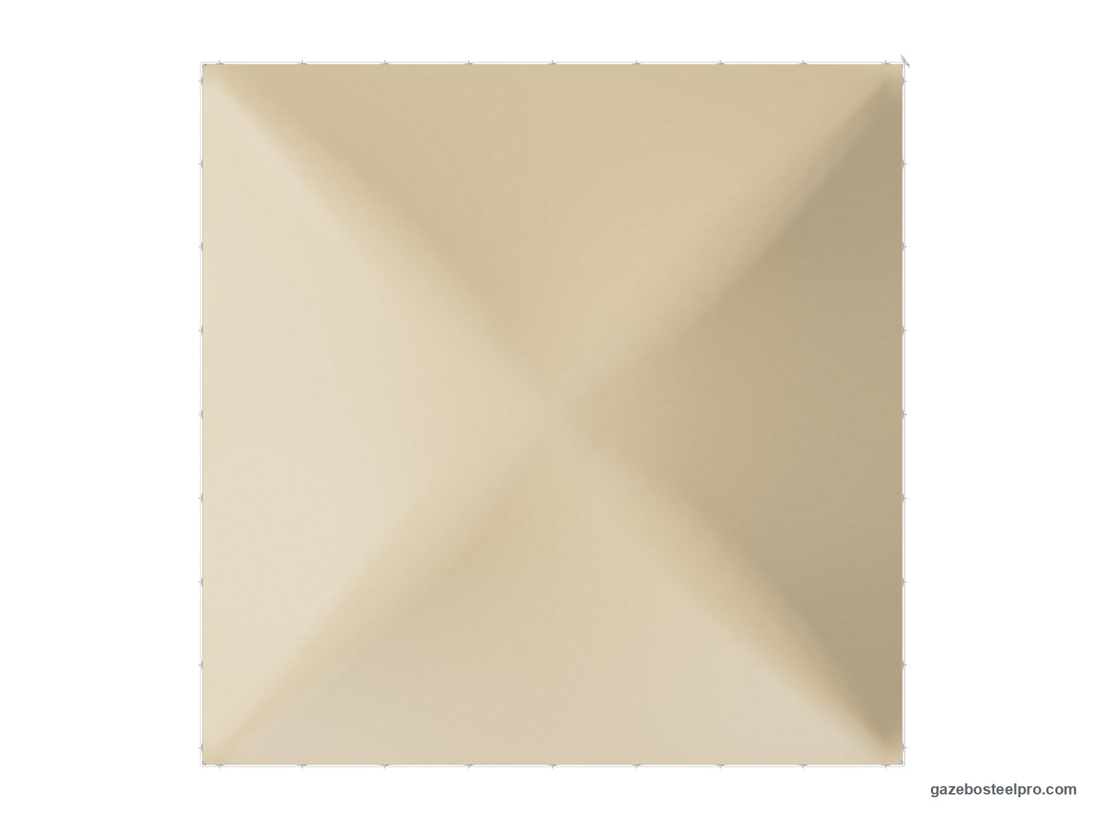 Pianta dall'alto del gazebo 3x3 Gemma Basic: 3 × 3 m, 9 m²