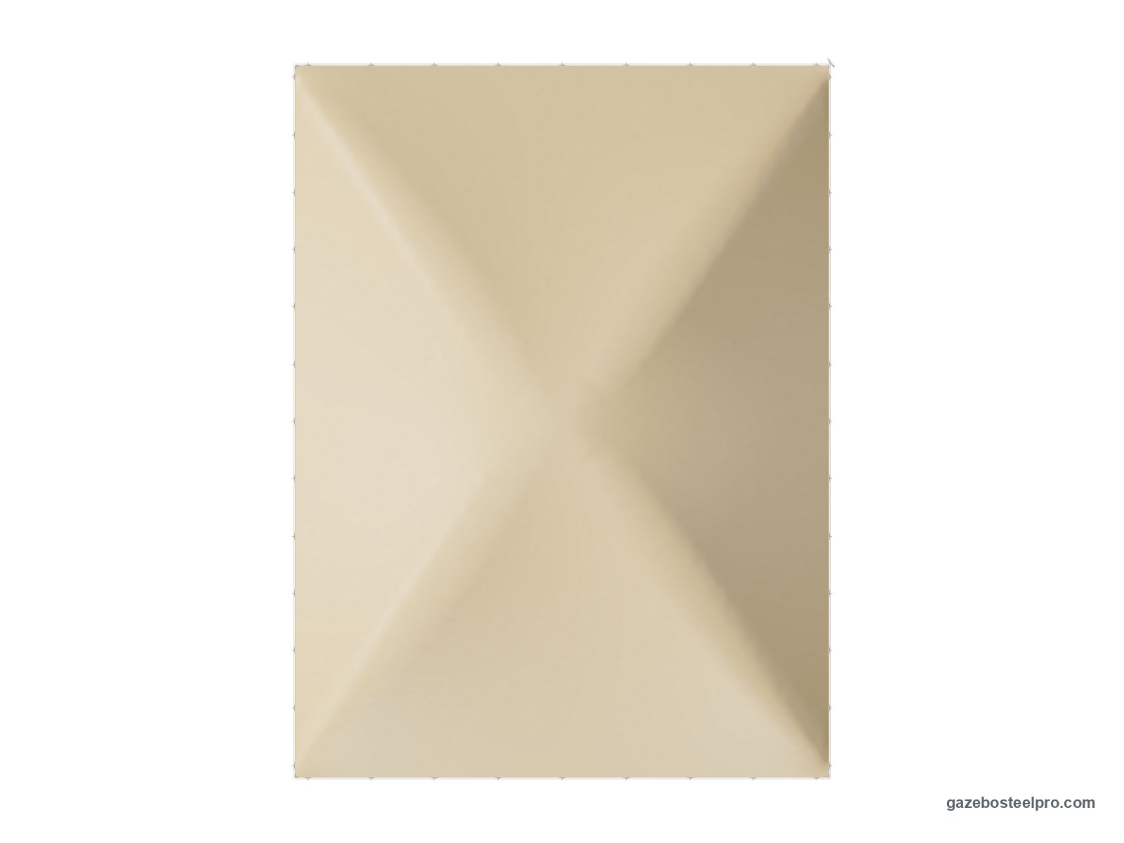Pianta dall'alto del gazebo 3x4 Gemma Basic: 3 × 4 m, 12 m²