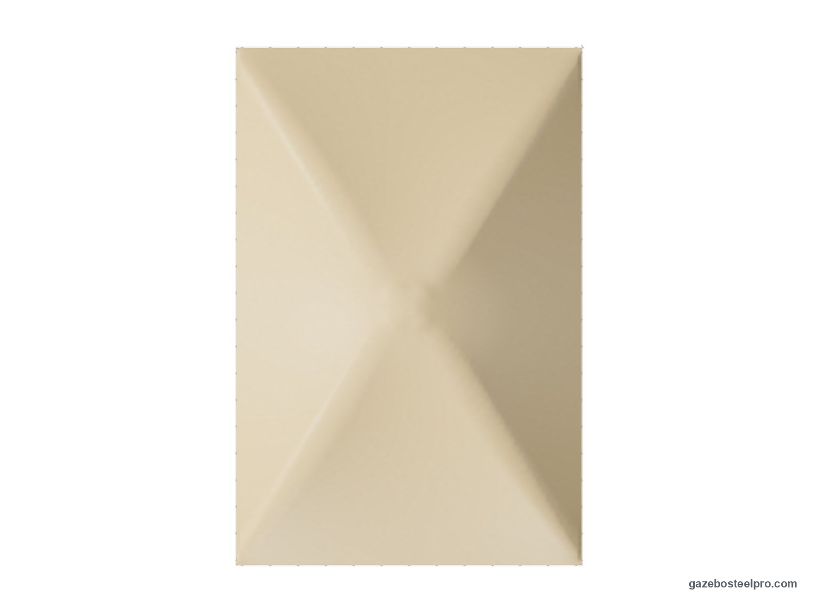 Pianta dall'alto del gazebo 4x6 Gemma Basic: 4 × 6 m, 24 m²