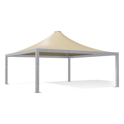 Gazebo 7x7 Airone Max Pesante con tetto a punta