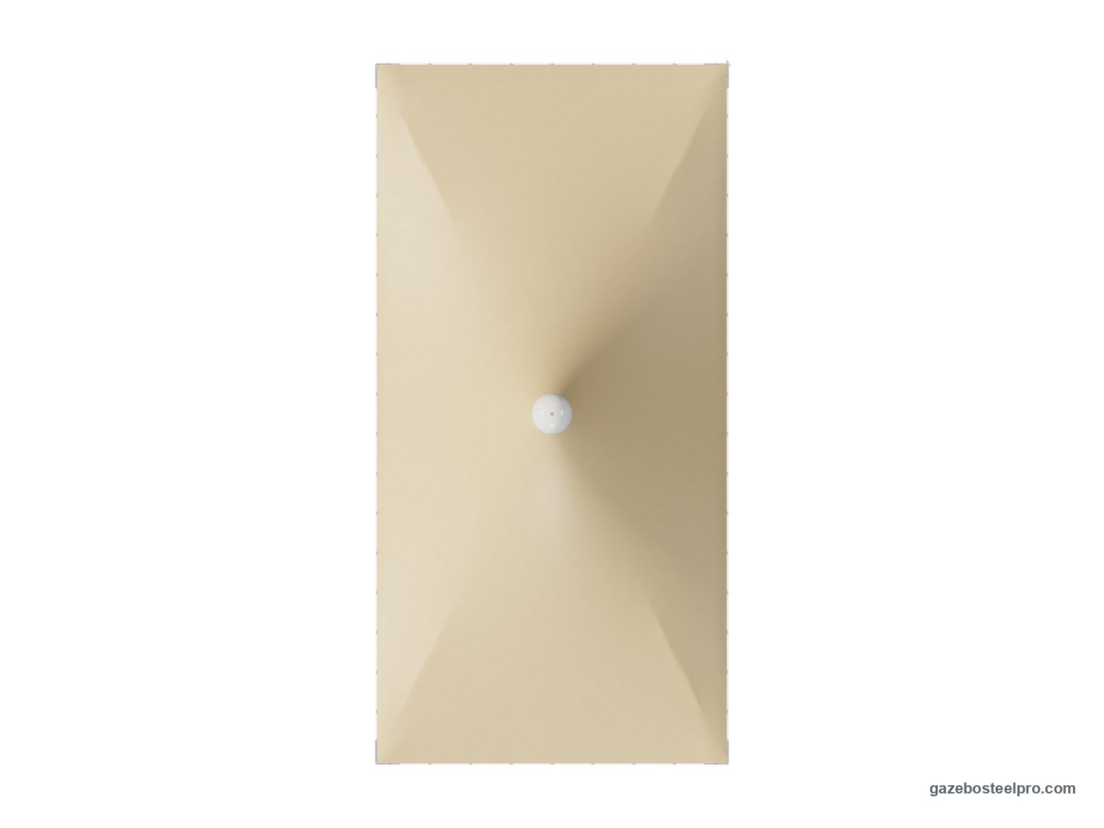 Pianta dall'alto del gazebo 3x6 Airone Corallo: 3 × 6 m, 18 m²