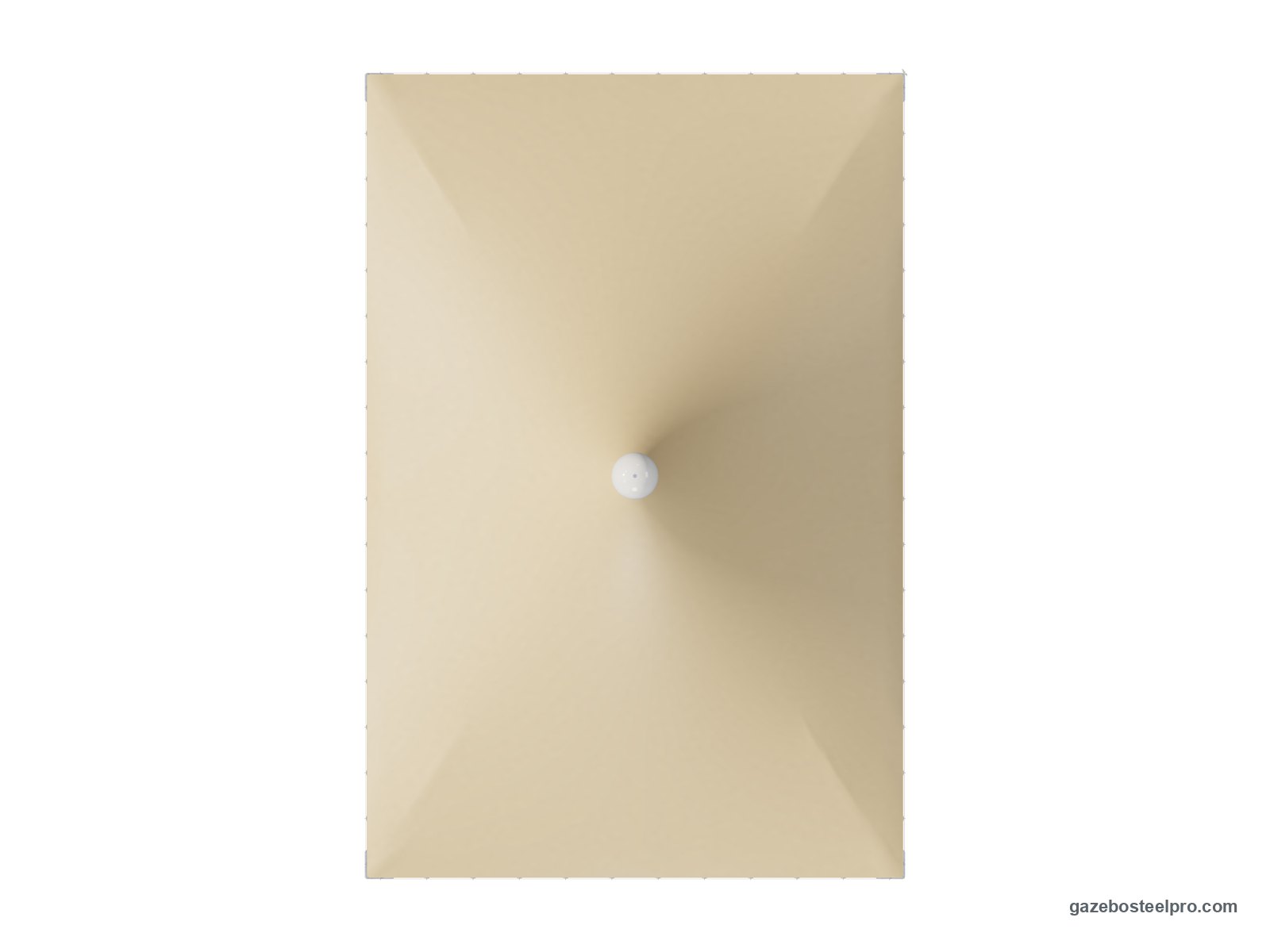 Pianta dall'alto del gazebo 4x6 Airone Corallo: 4 × 6 m, 24 m²