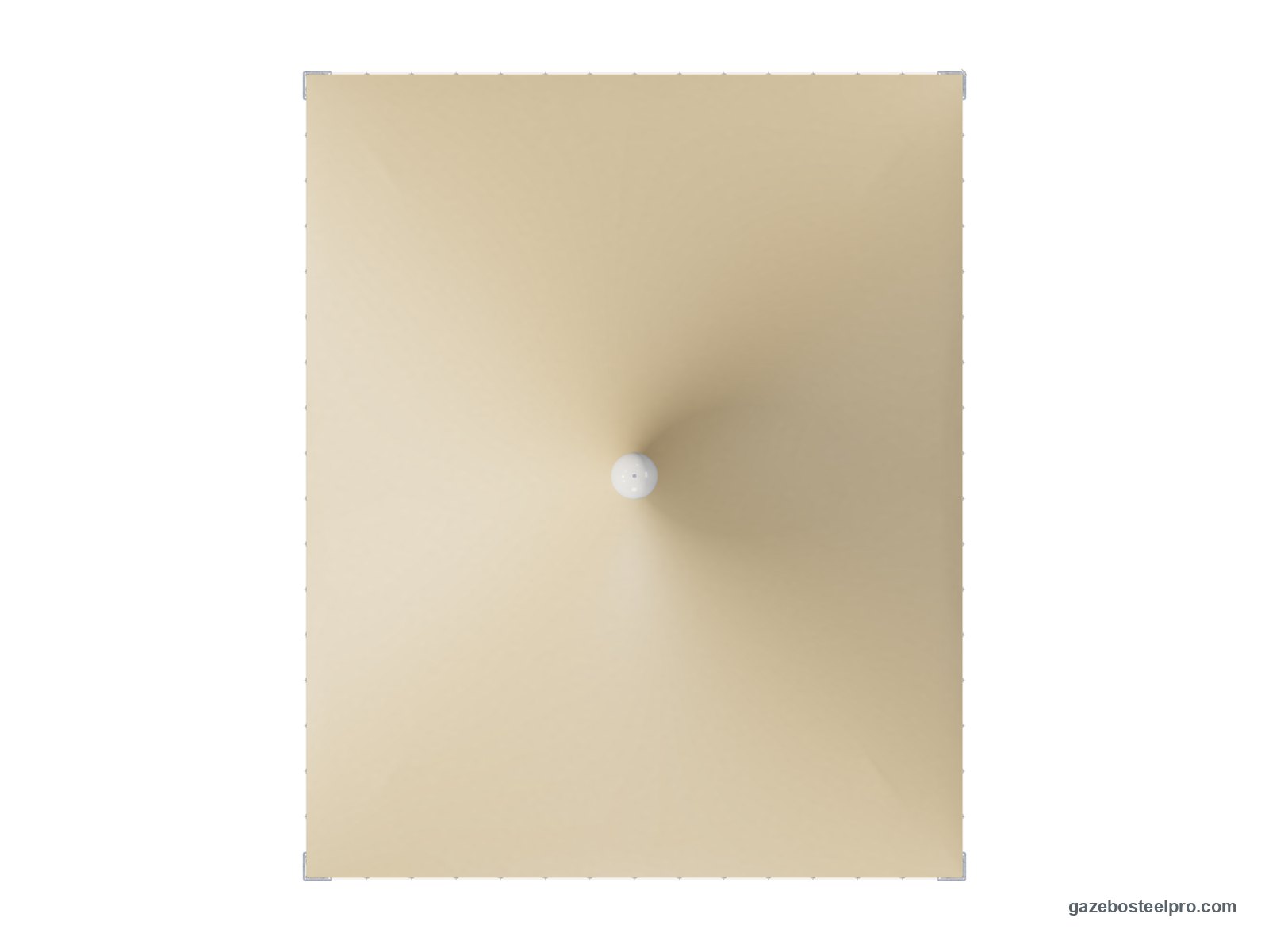 Pianta dall'alto del gazebo 5x6 Airone Quadro: 4,90 × 6,00 m, circa 29,4 m²
