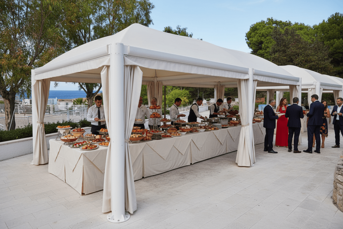 Gazebo 3,5x7 catering