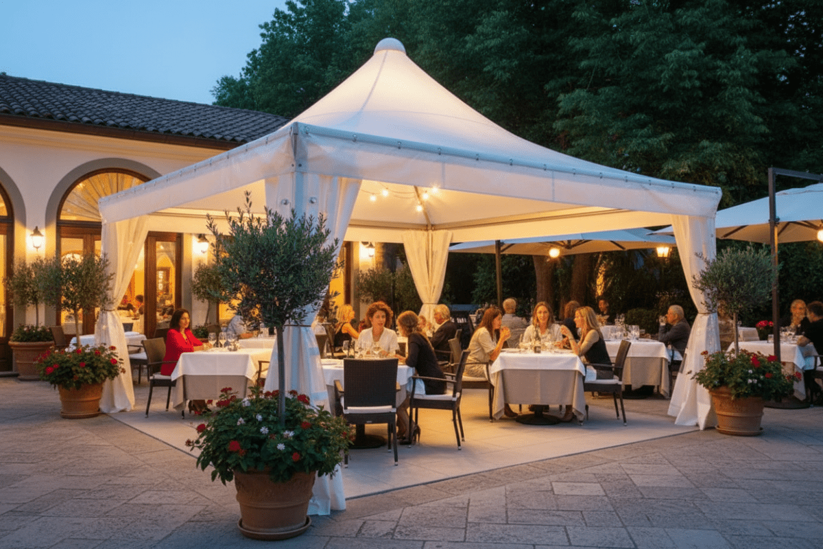 Gazebo 4x6 dehor ristorante