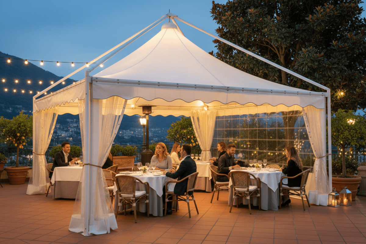 Gazebo 7,5x5,5 Pagoda ristorante