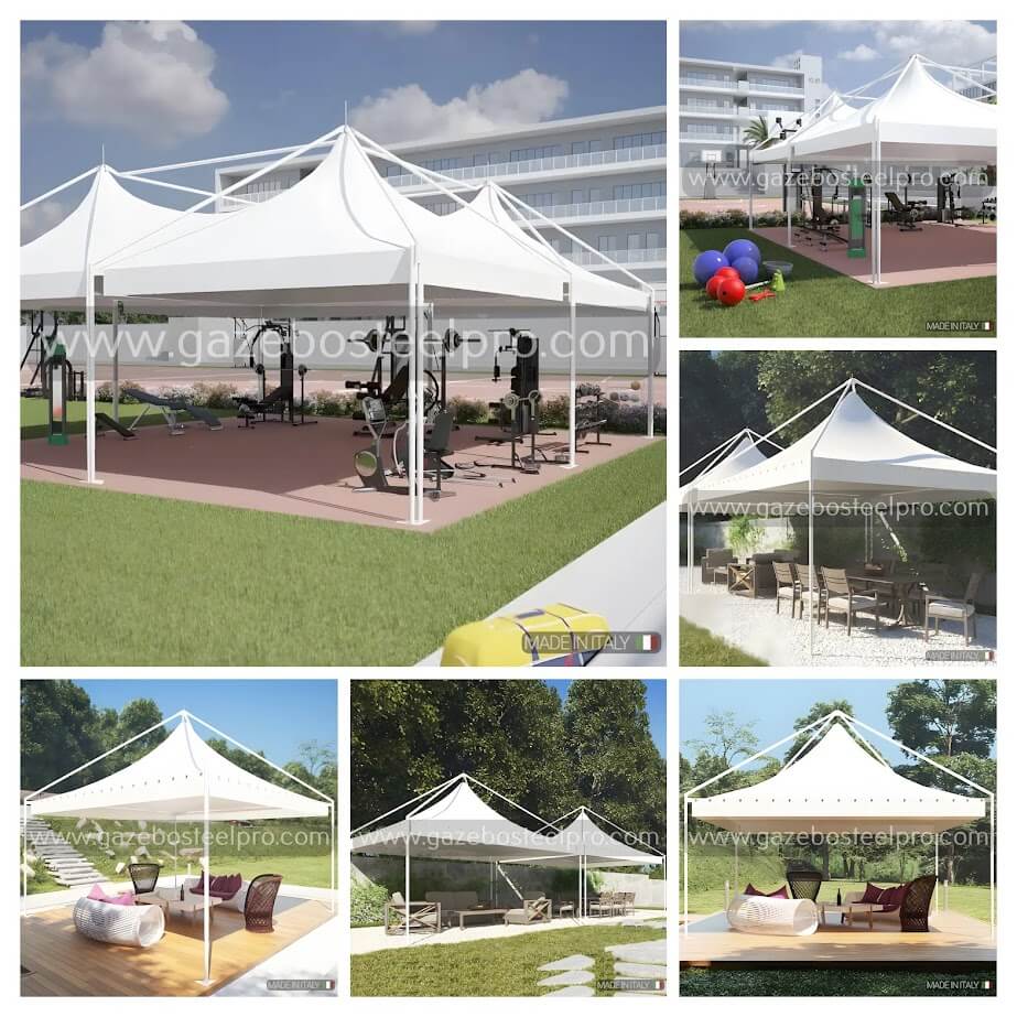 Gazebo professionali PAGODA SYSTEM - Gazebo Steel Pro