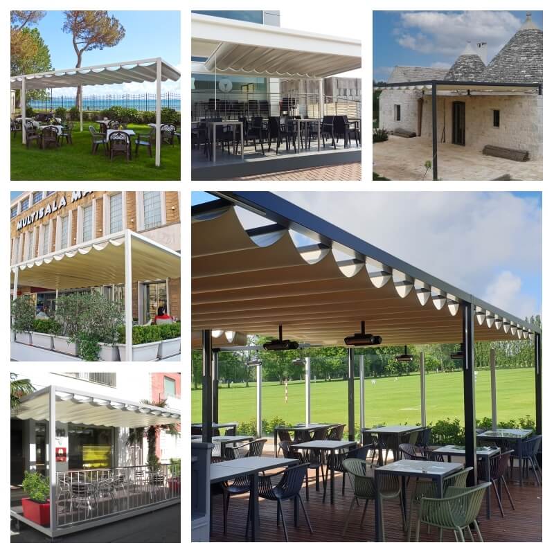 PERGOLE BEACH SYSTEM - Gazebo Steel Pro