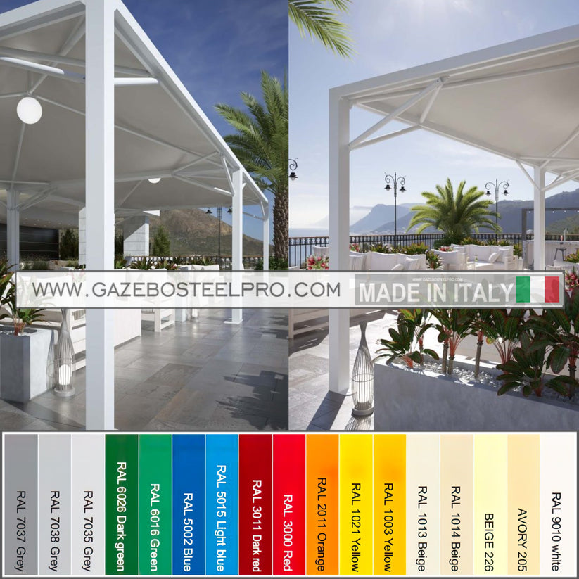 Gazebo 4x7 AIRONE MAX PESANTE - Gazebo Steel Pro #