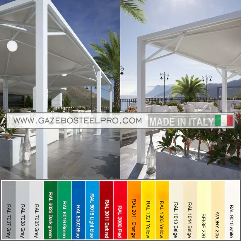 Gazebo 14x14 AIRONE MAX PESANTE - Gazebo Steel Pro #