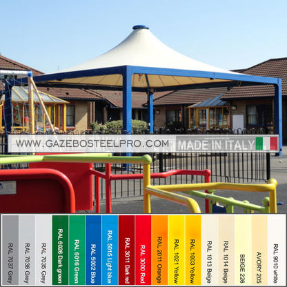 Gazebo 4x7 AIRONE MAX PESANTE - Gazebo Steel Pro #