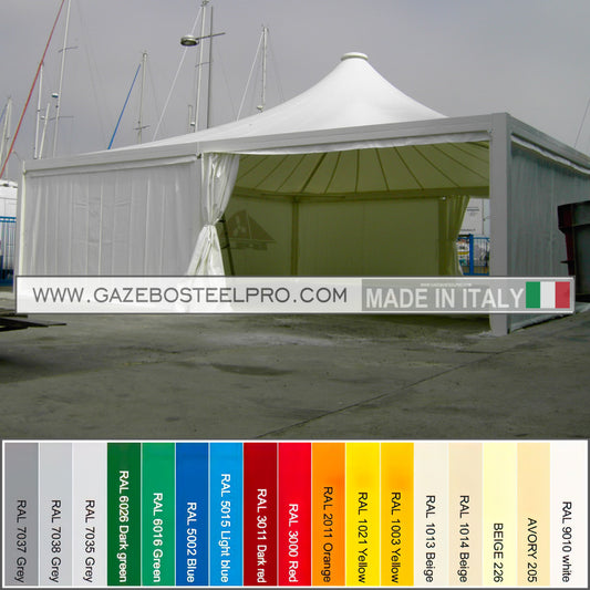 Gazebo 4x7 AIRONE MAX PESANTE - Gazebo Steel Pro #