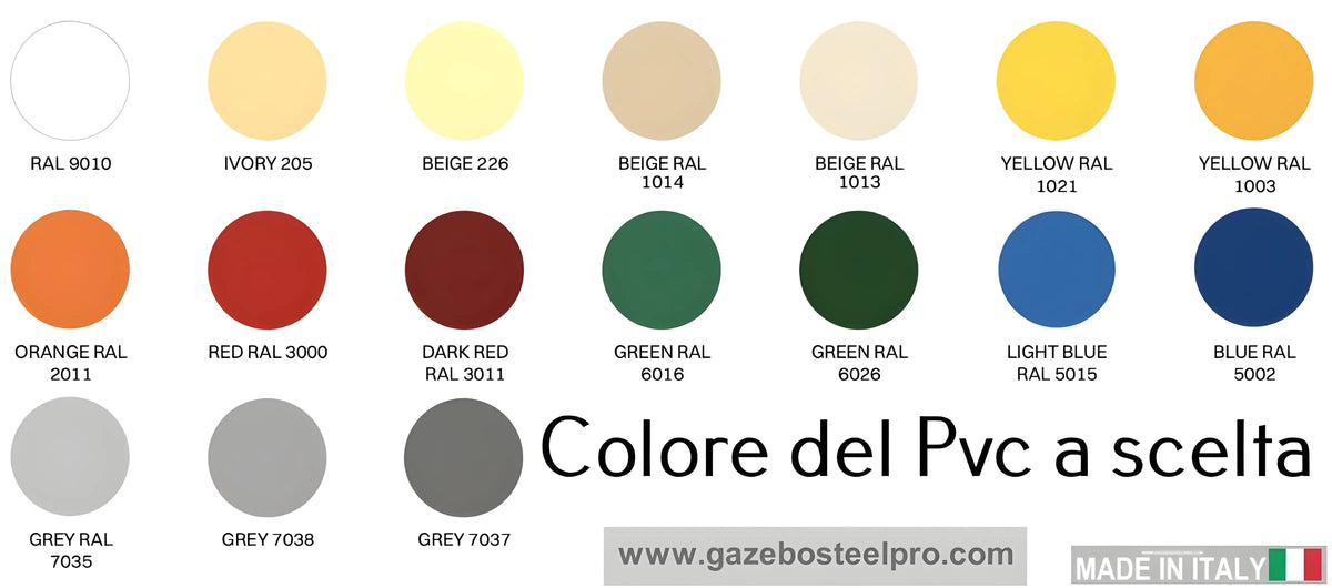Gazebo e Pergole prodotti in Italia - Certificate - Consegna Gratis ...