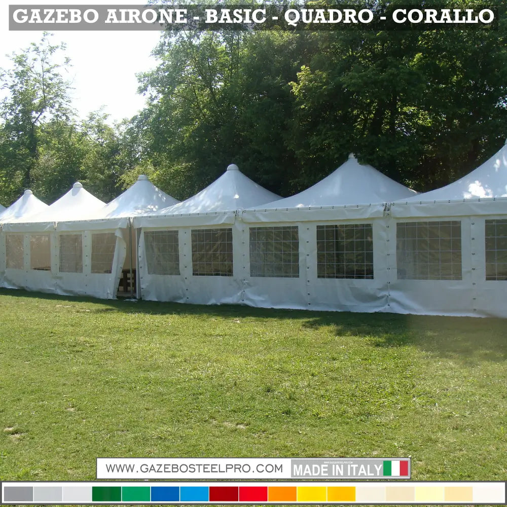 Gazebo 3x3 MT - AIRONE BASIC - Gazebo Steel Pro #