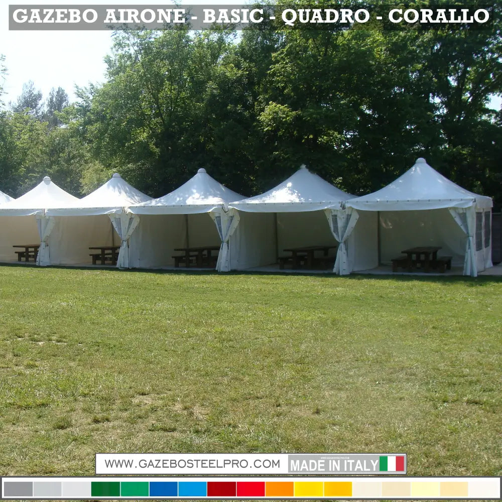 Gazebo 3x3 MT - AIRONE BASIC - Gazebo Steel Pro #