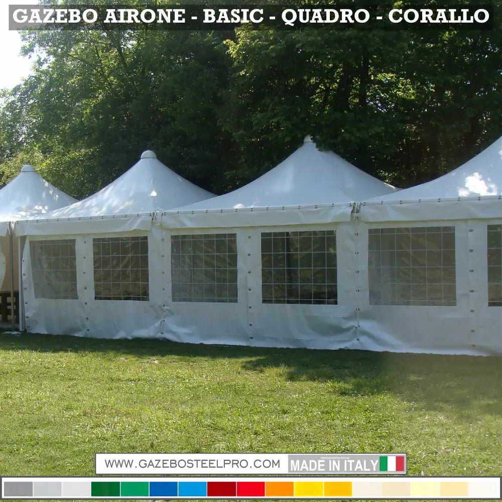 Gazebo 3x3 MT - AIRONE BASIC - Gazebo Steel Pro #