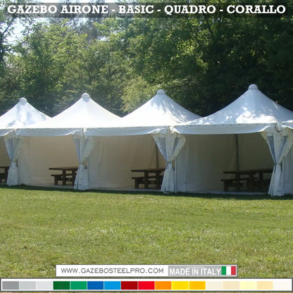 Gazebo 3x3 MT - AIRONE BASIC - Gazebo Steel Pro #