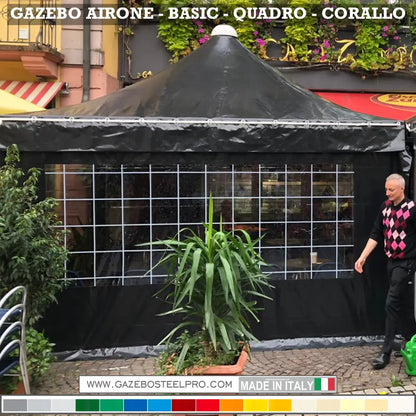 Gazebo 3x3 MT - AIRONE BASIC - Gazebo Steel Pro #