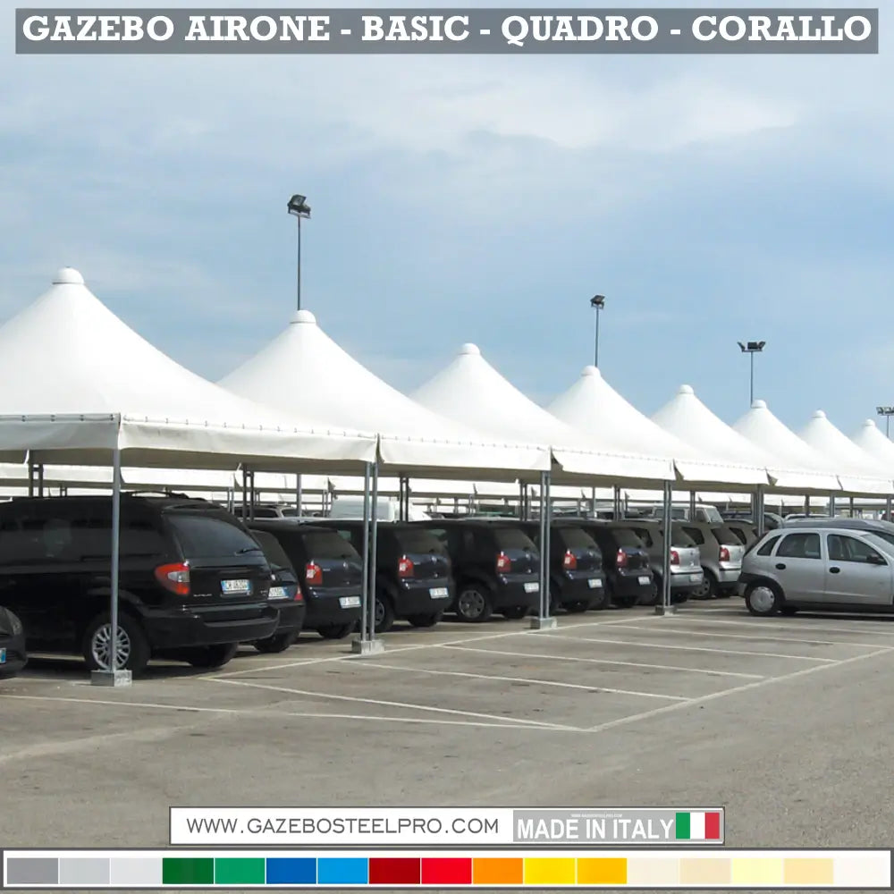 Gazebo 3x3 MT - AIRONE BASIC - Gazebo Steel Pro #