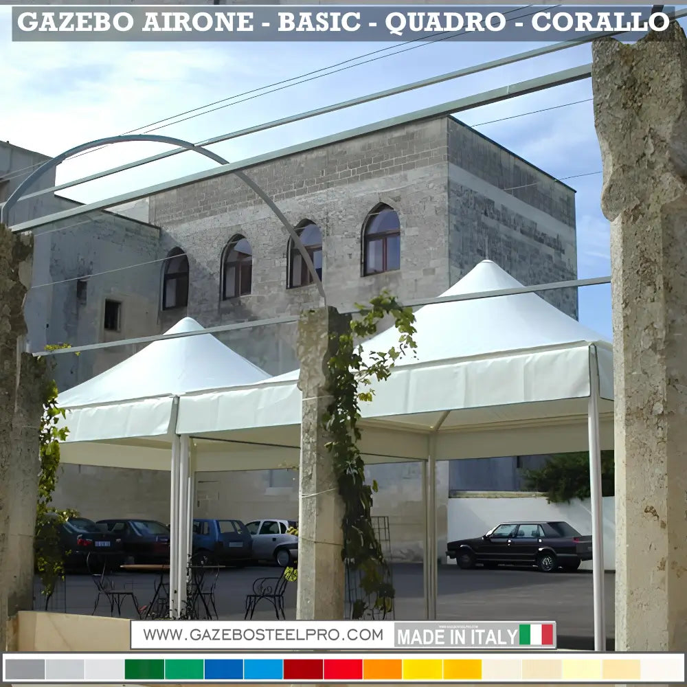 Gazebo 3x6 MT - AIRONE BASIC - Gazebo Steel Pro #