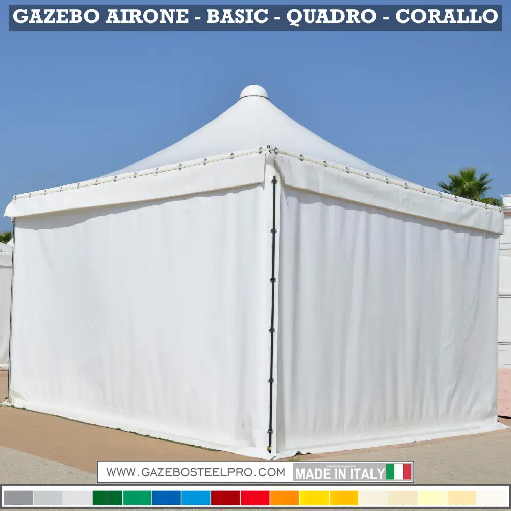 Gazebo 3x3 MT - AIRONE BASIC - Gazebo Steel Pro #