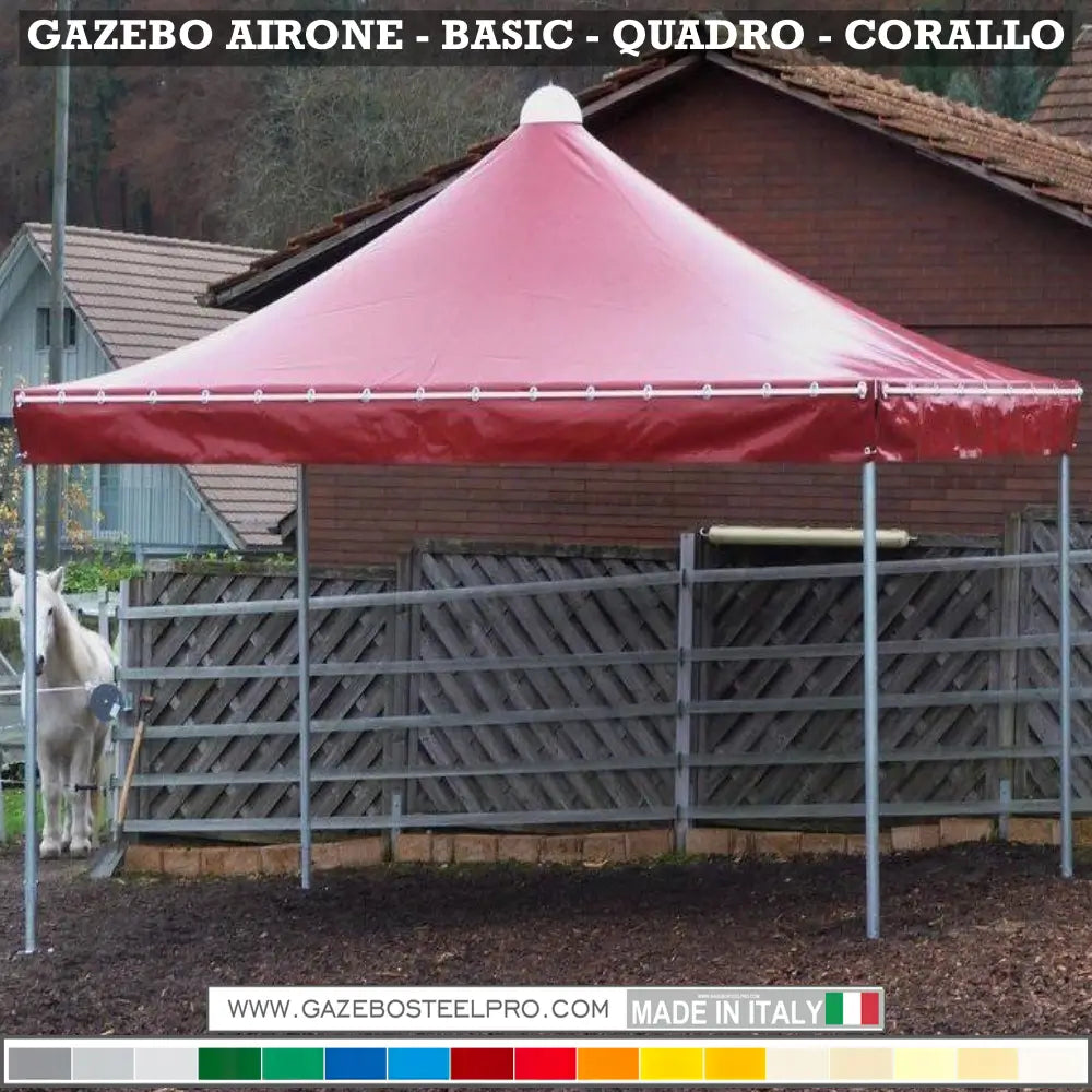 Gazebo 4x5 MT - AIRONE BASIC - Gazebo Steel Pro #