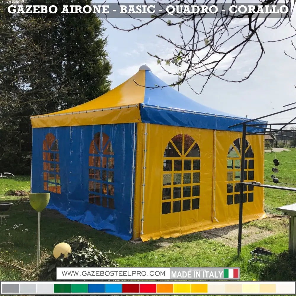 Gazebo 4x5 MT - AIRONE BASIC - Gazebo Steel Pro #