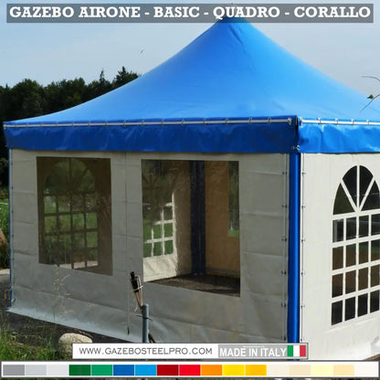 Gazebo 5x5 MT - AIRONE BASIC - Gazebo Steel Pro #