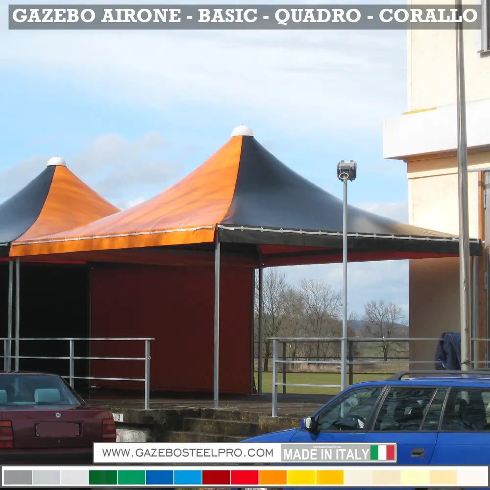 Gazebo 4x5 MT - AIRONE BASIC - Gazebo Steel Pro #