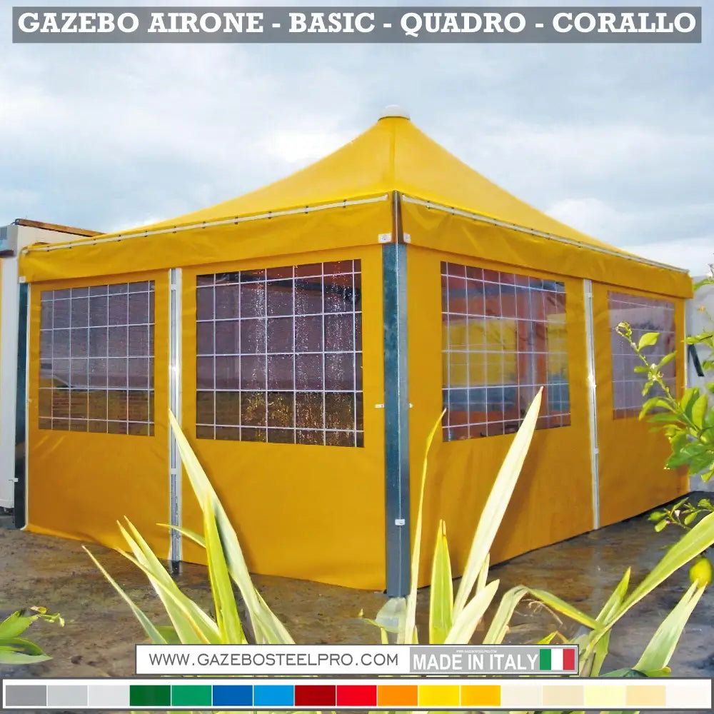 Gazebo 3x3 MT - AIRONE BASIC - Gazebo Steel Pro #