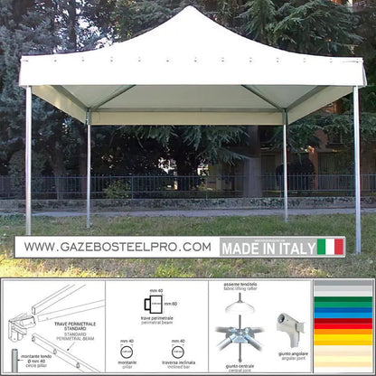 Gazebo 3x3 professionale - Gazebo Steel Pro