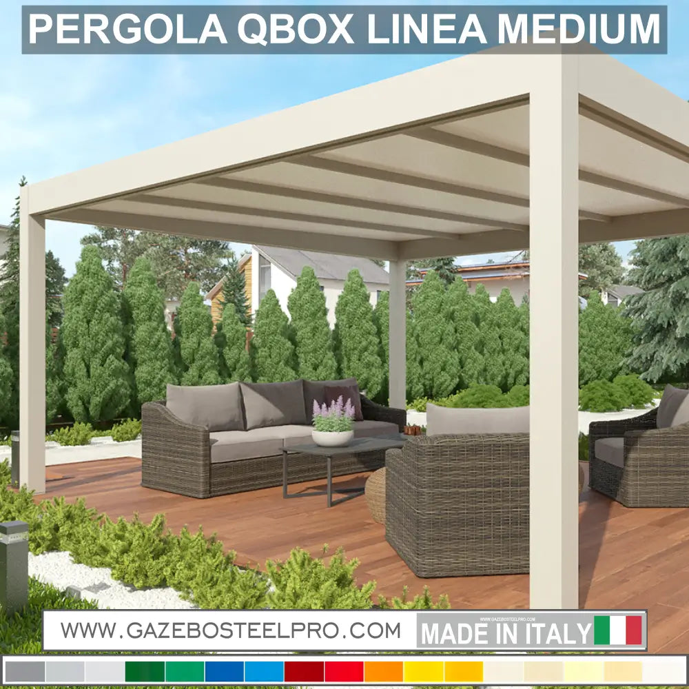 PERGOLA MODELLO LINEA MEDIUM - Gazebo Steel Pro #