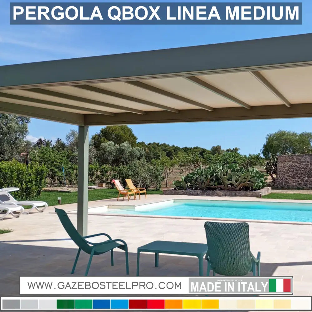 PERGOLA MODELLO LINEA MEDIUM - Gazebo Steel Pro #