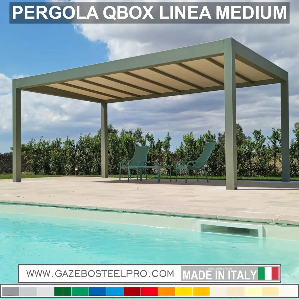 PERGOLA MODELLO LINEA MEDIUM - Gazebo Steel Pro #