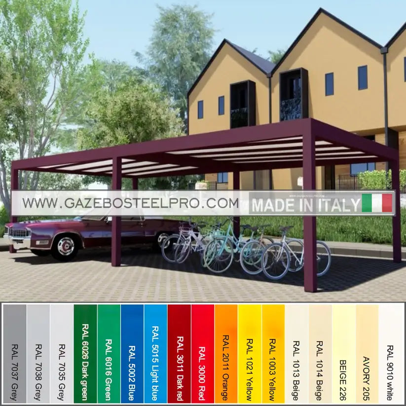 Pergola 2x2 - QBox Linea Base - Gazebo Steel Pro #